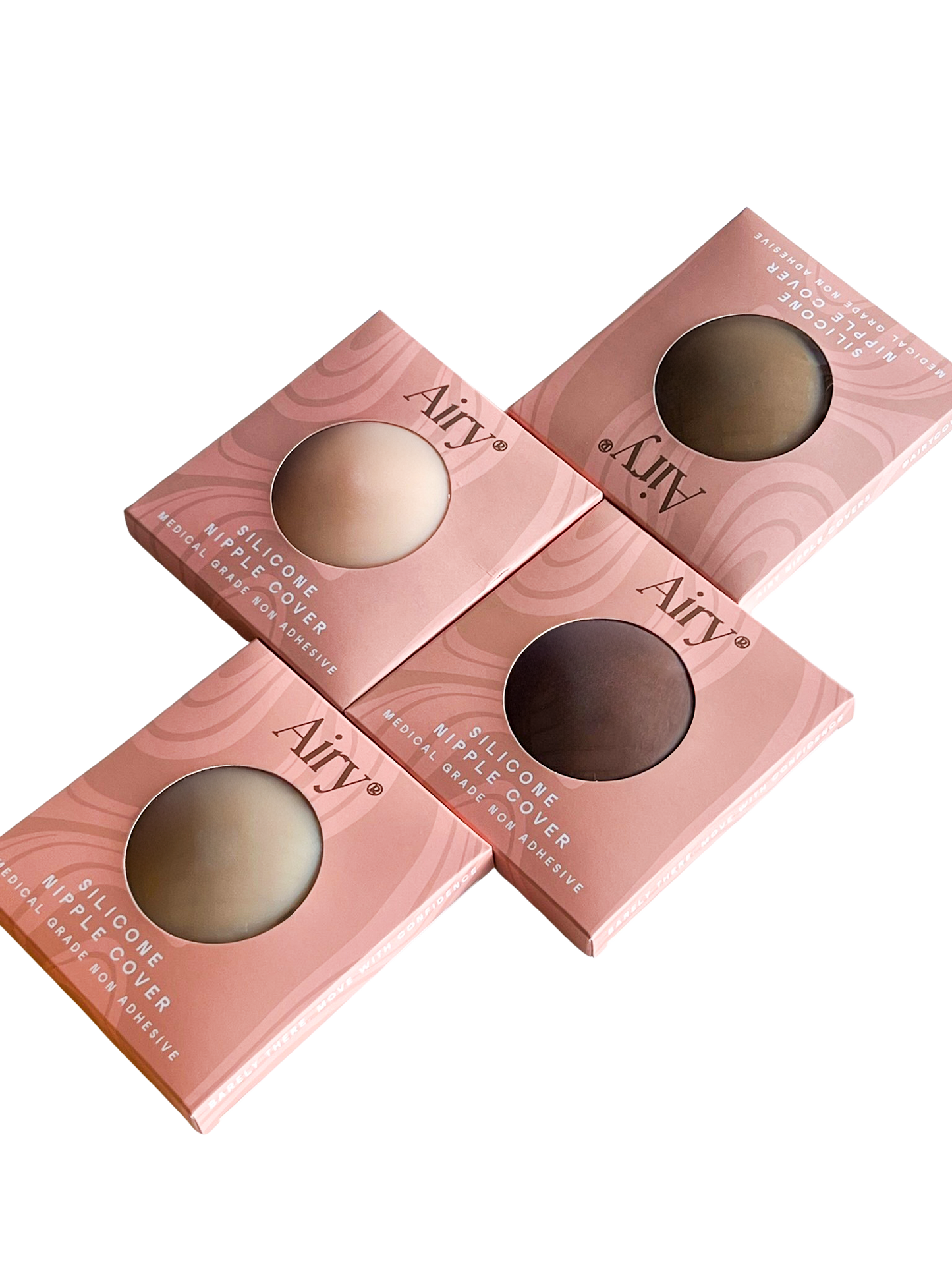 Airy Non-Adhesive Silicone Nipple Covers | Medical-Grade, Reusable, 4 Colors